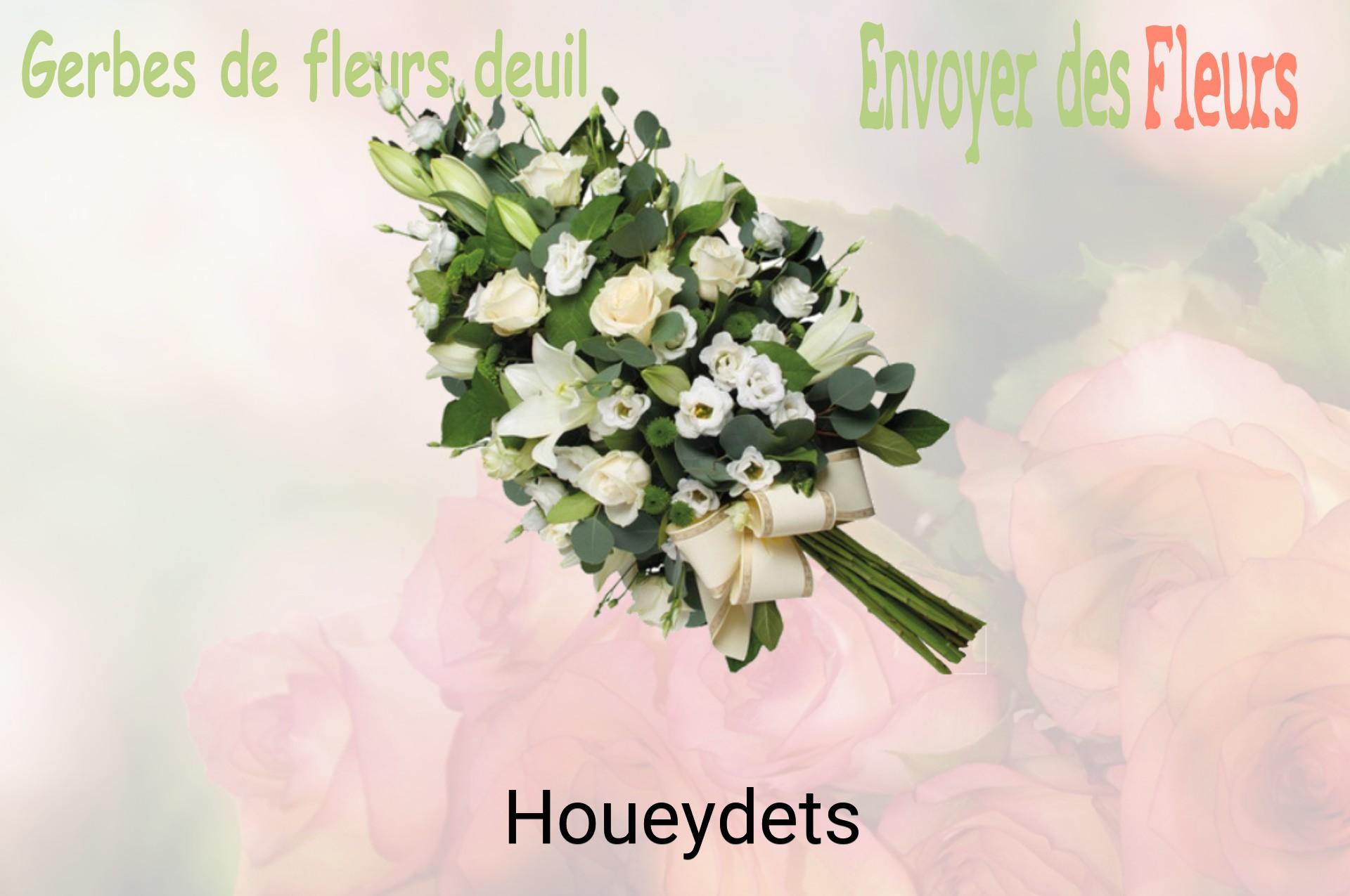 Gerbe de fleurs de deuil livrée à Houeydets